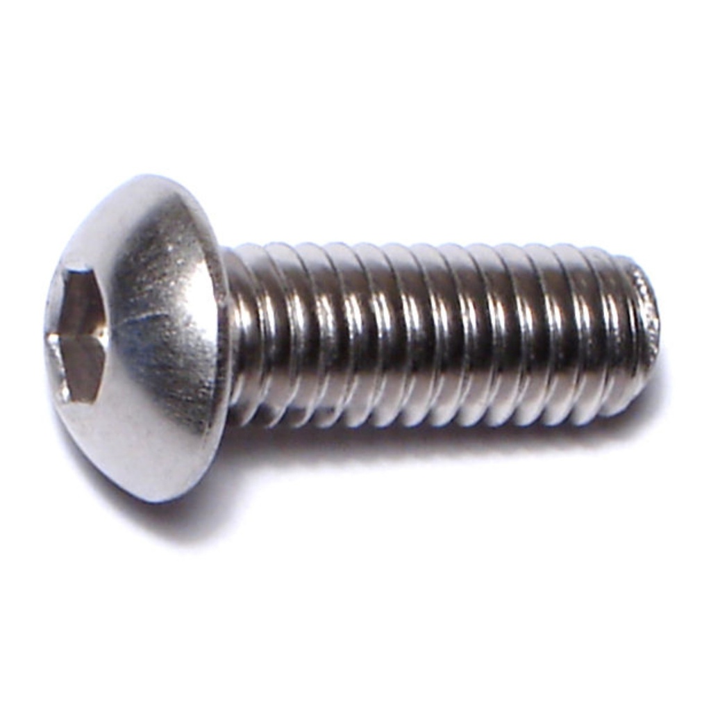 6mm-1.0 x 16mm Button Socket SS