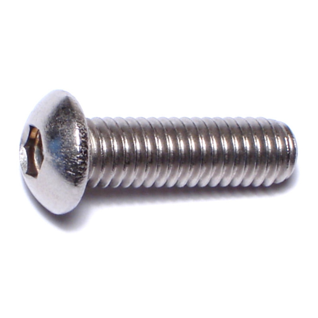 6mm-1.0 x 20mm Button Socket SS