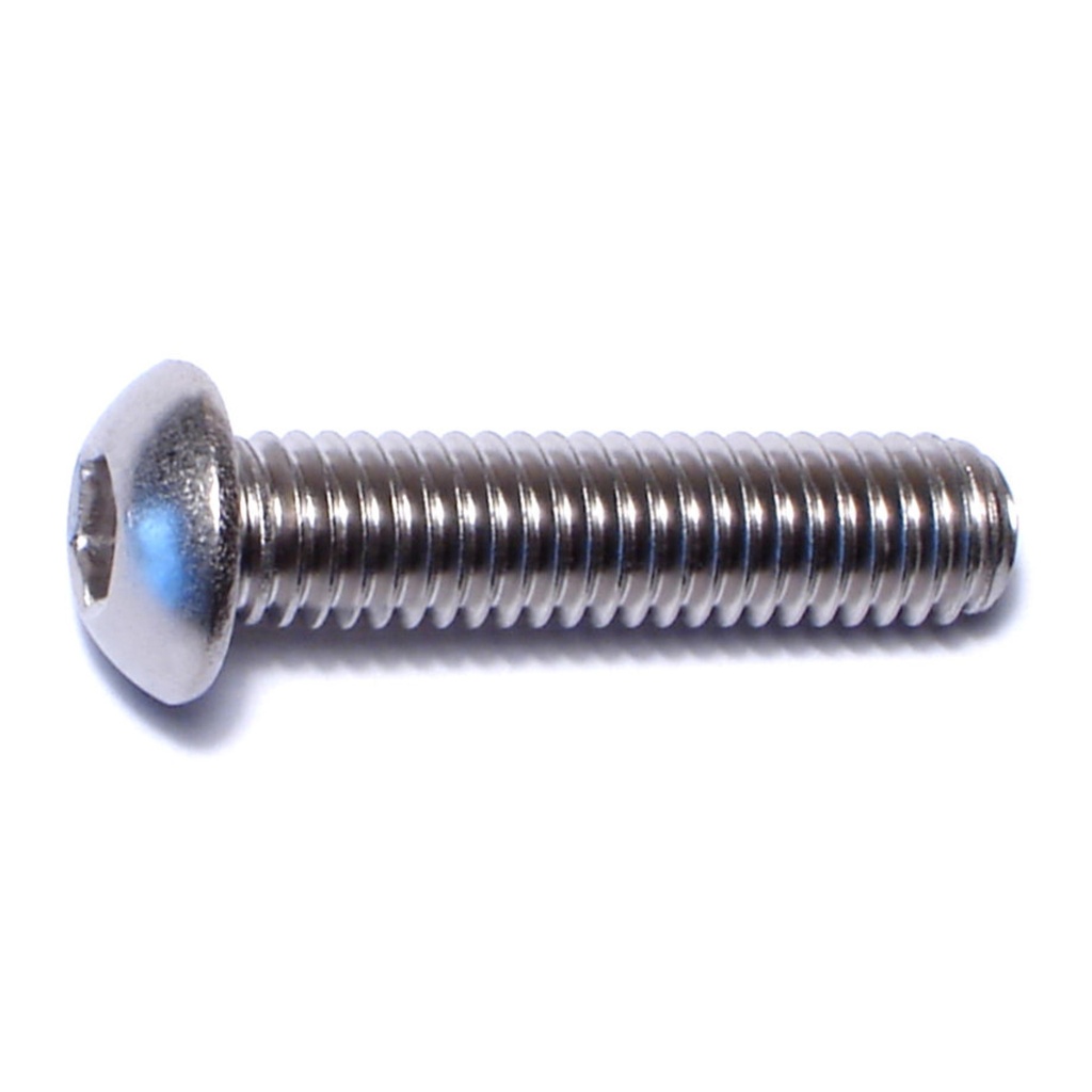 6mm-1.0 x 25mm Button Socket SS