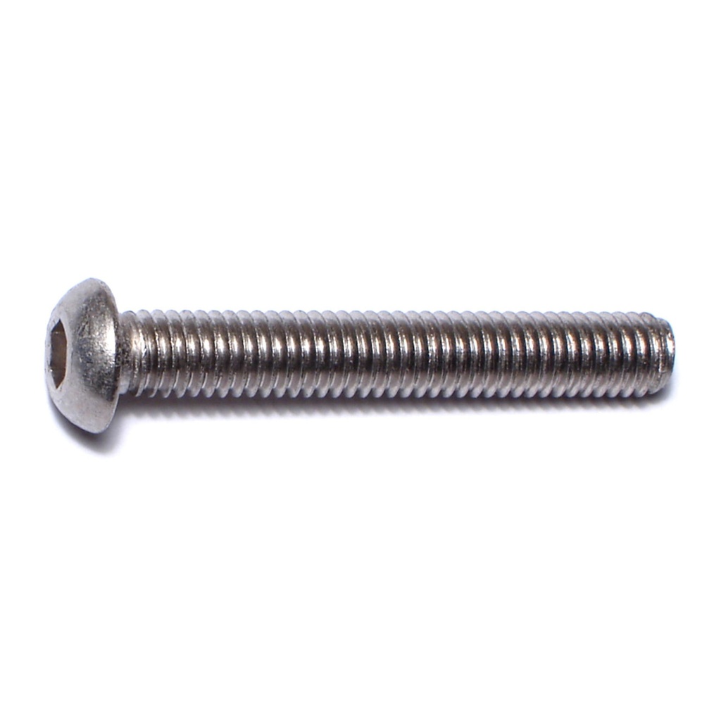 6mm-1.0 x 40mm Button Socket SS