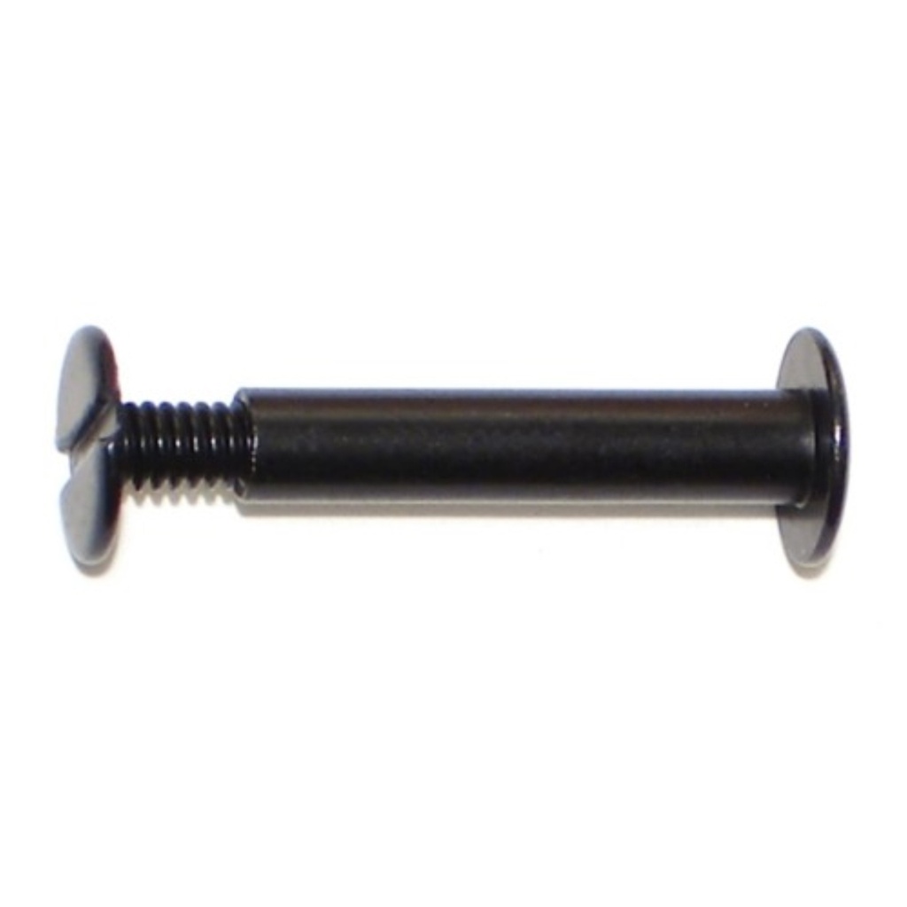 1" Scrw Post Blk Al