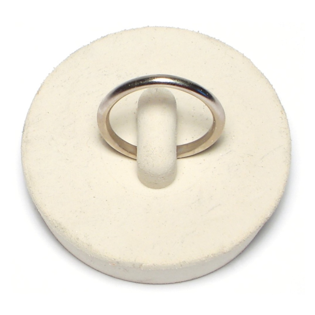 1-5/8 Wht Rubber Stopr