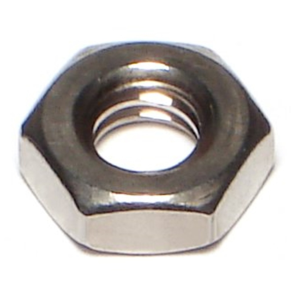 1/4-20 Hex Jam Nut SS