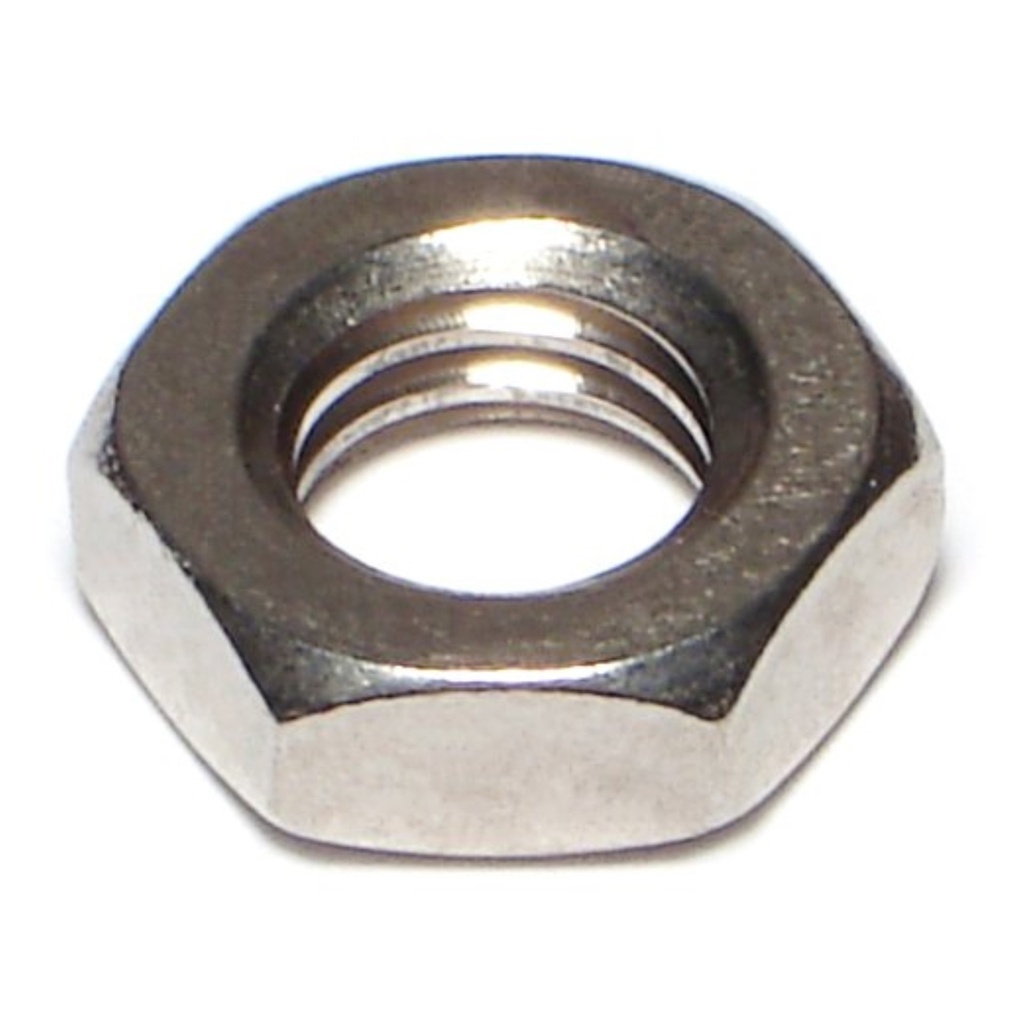 7/16-14 Hex Jam Nut SS