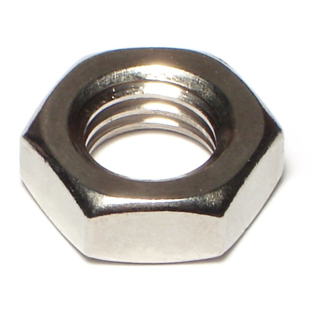 9/16-12 Hex Jam Nut SS