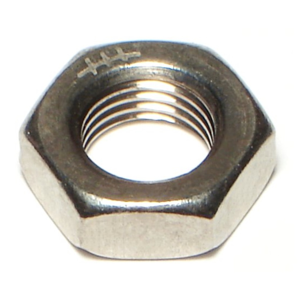 7/16-20 Hex Jam Nut SS