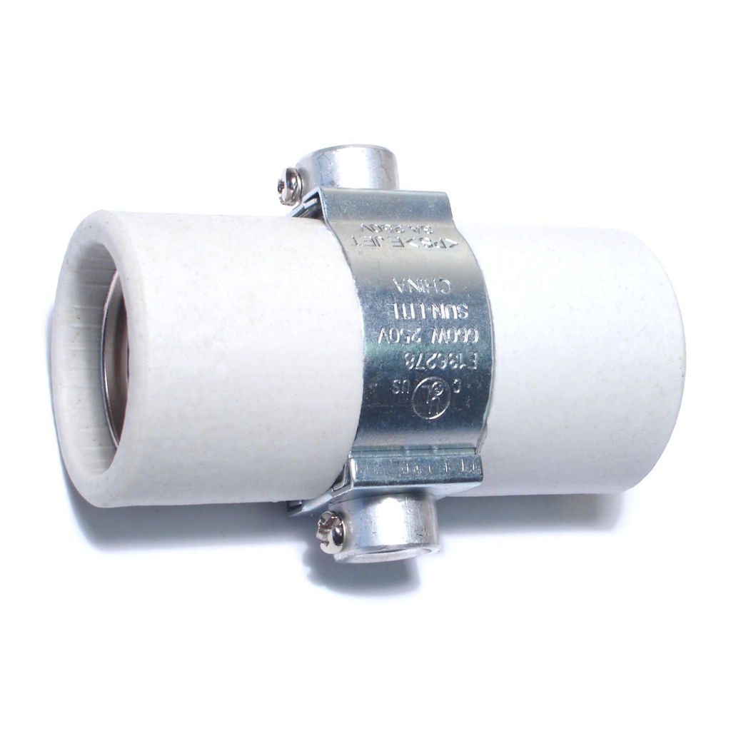 Dbl Medium Porcelain Socket