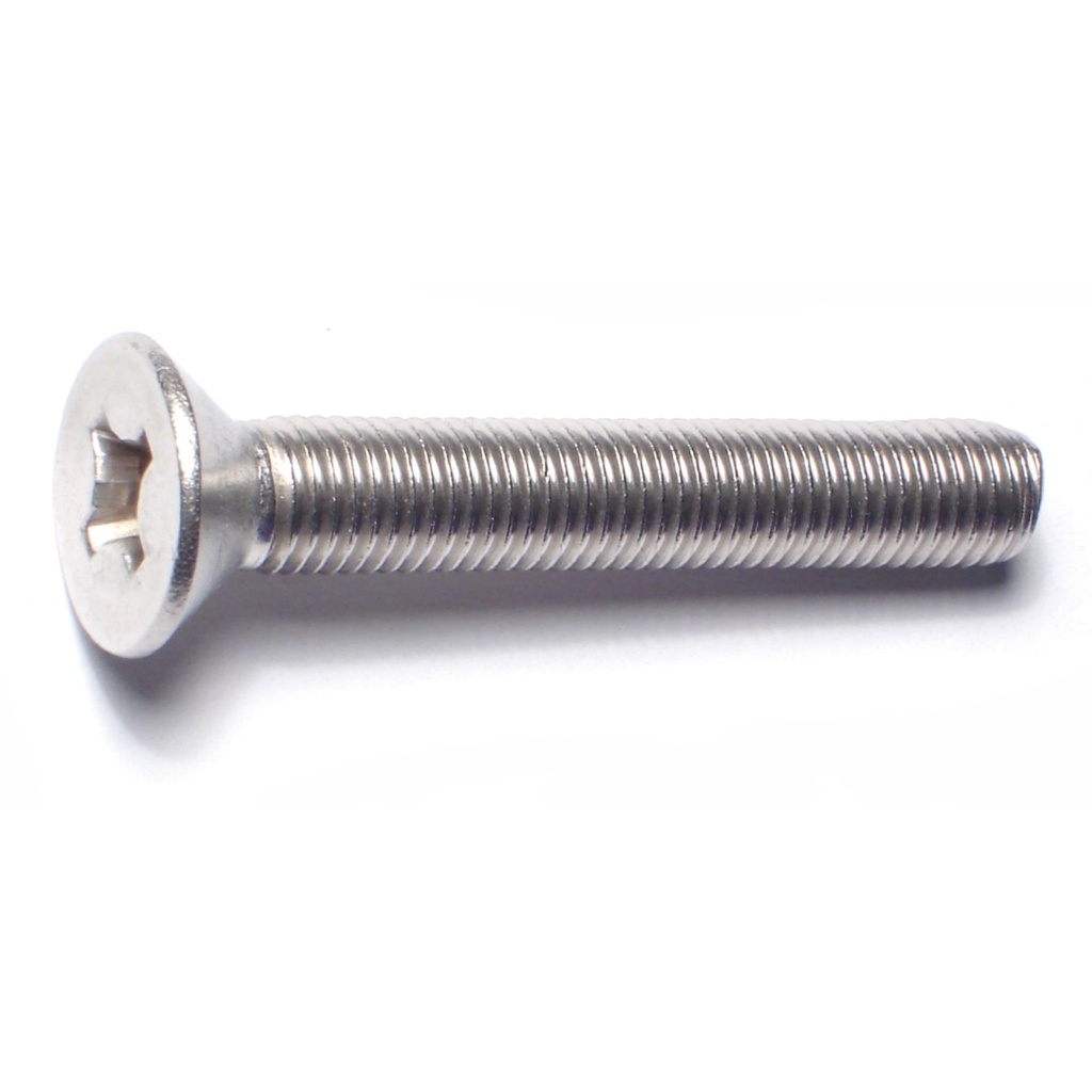 5/16-24 x 2 Ph Fl Mach Sc SS