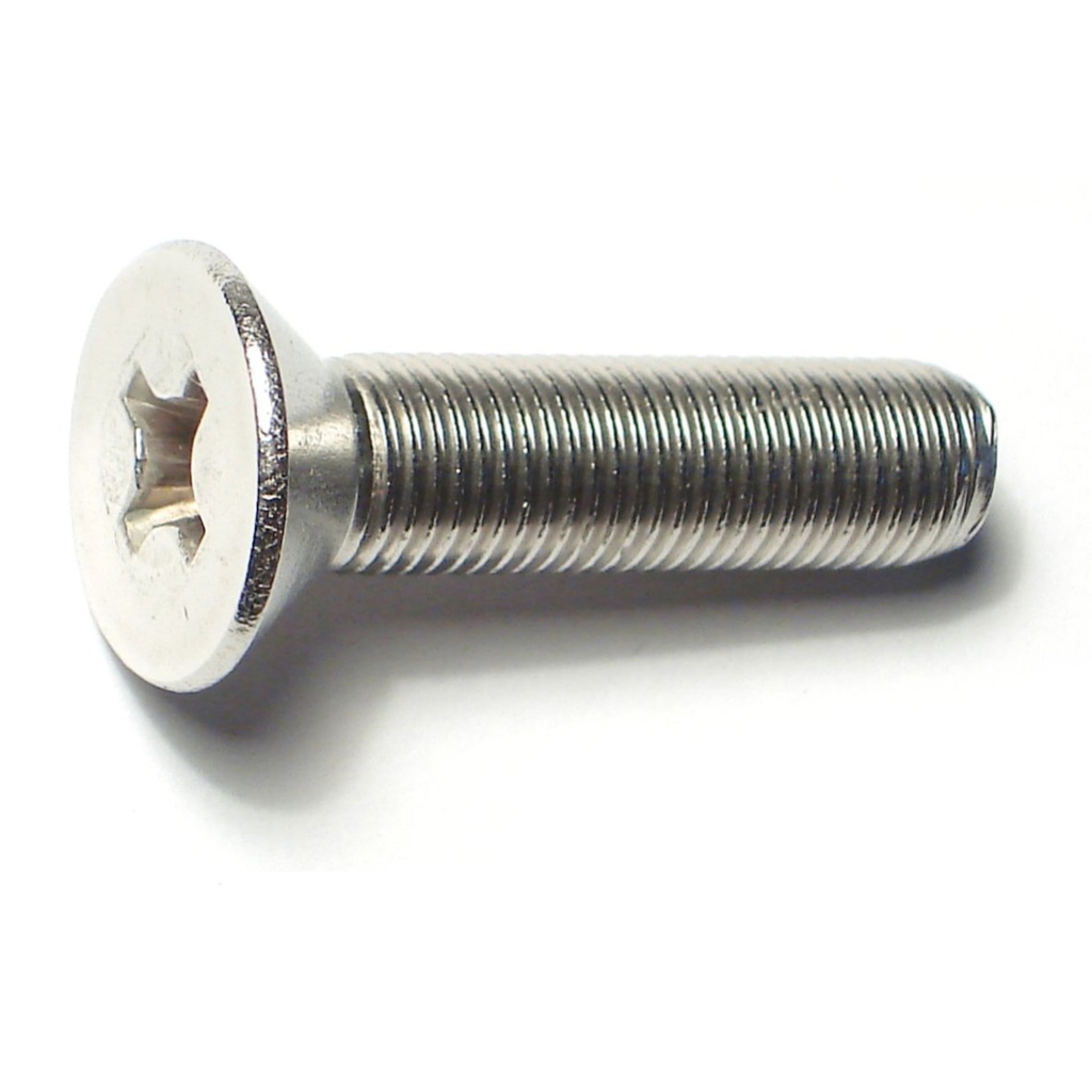 3/8-24 x 1-1/2 Ph Fl Mach Sc SS