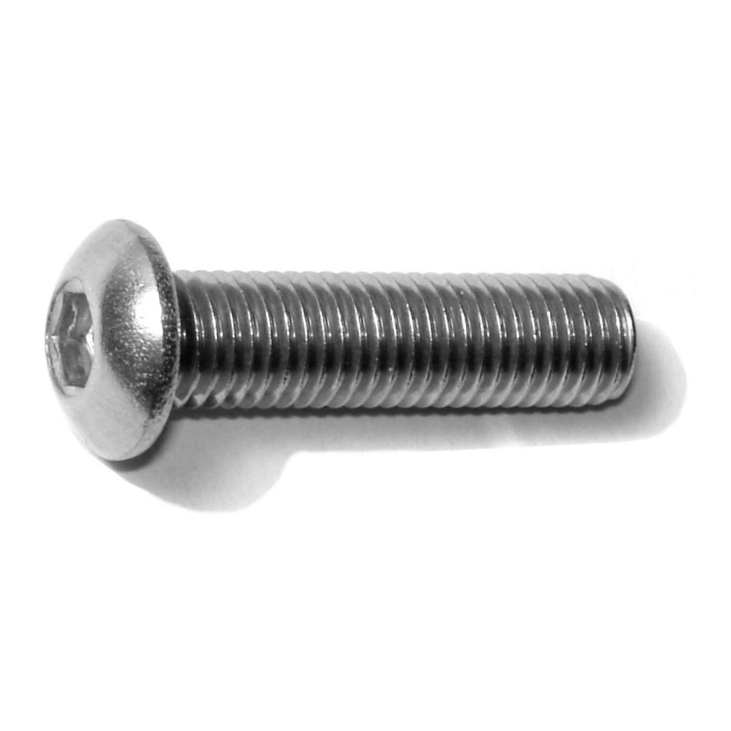 1/4-28 x 1 Button Socket SS