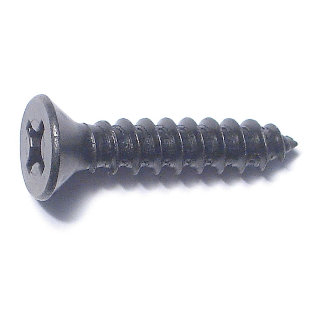 12 x 1-1/2 Ph Flat SMS Blk