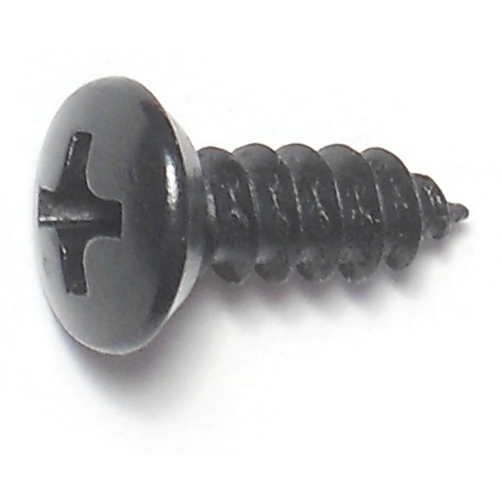 8 x 1/2 Ph Oval SMS Blk
