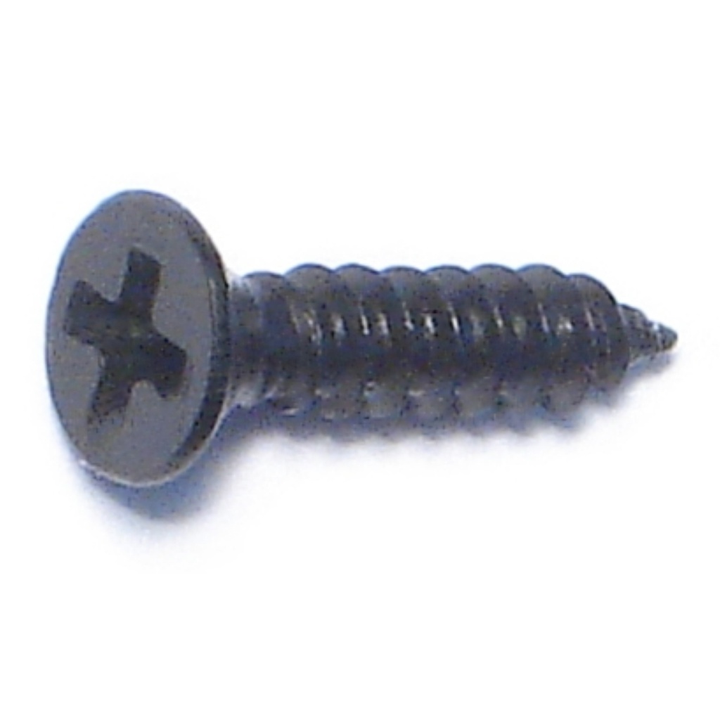 4 x 1/2 Ph Flat SMS Blk