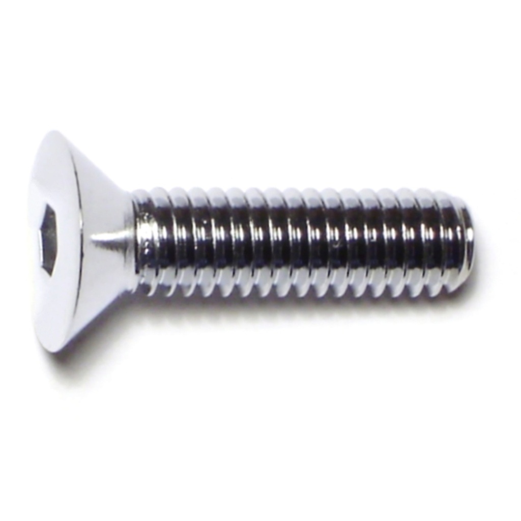 5/16-18x 1-1/4 Flat Socket Chrm