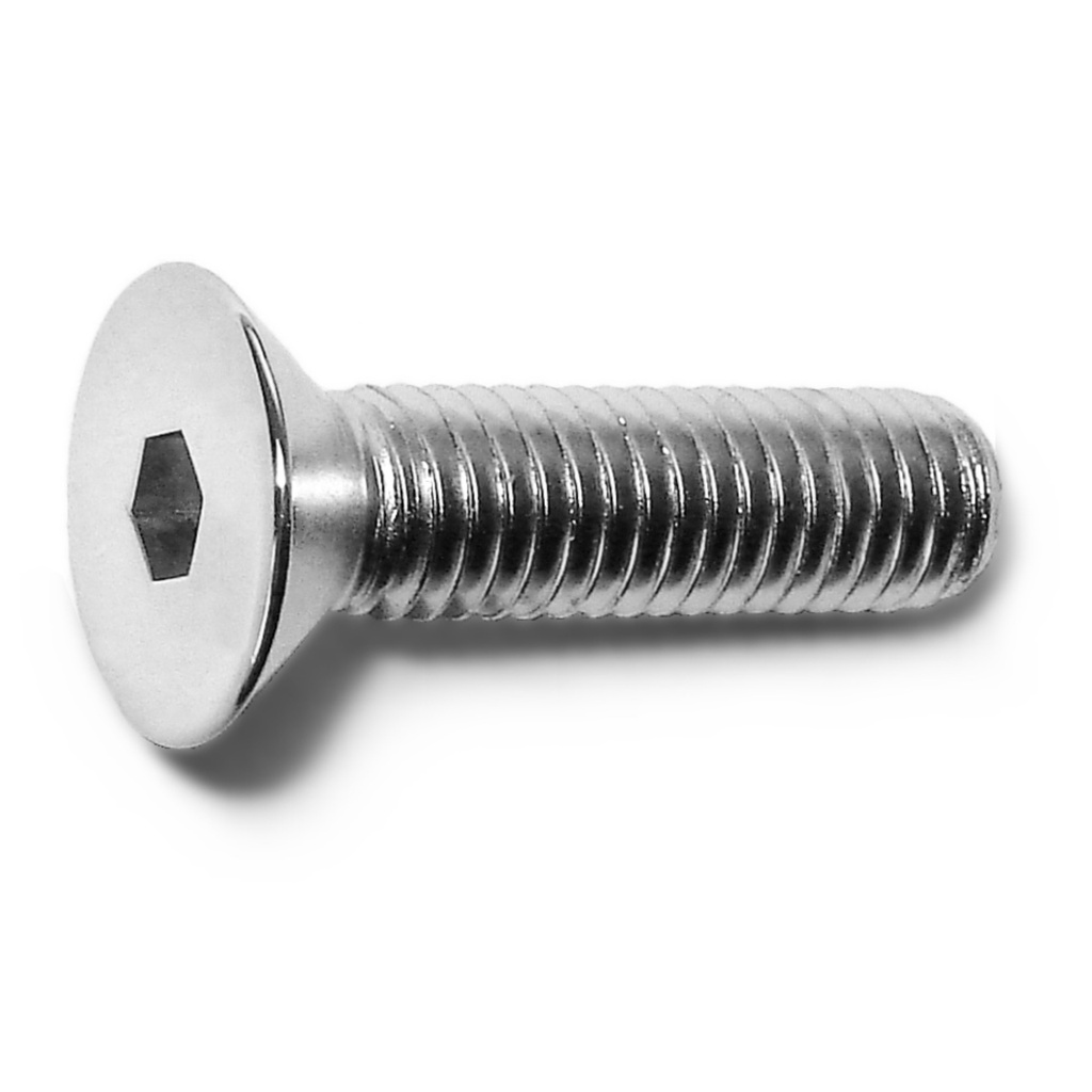 3/8-16 x 1-1/2 Flat Socket Chrm