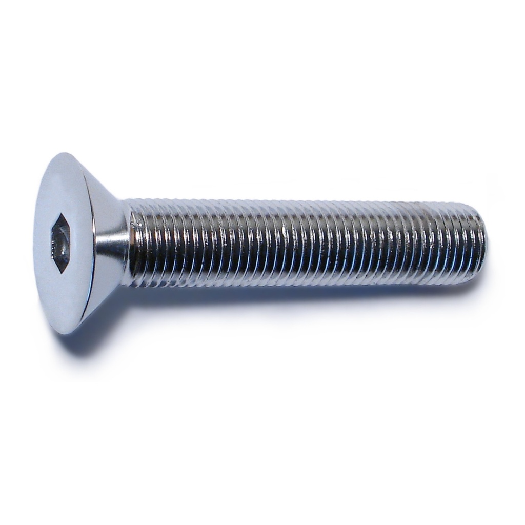 3/8-24 x 2 Flat Socket Chrm
