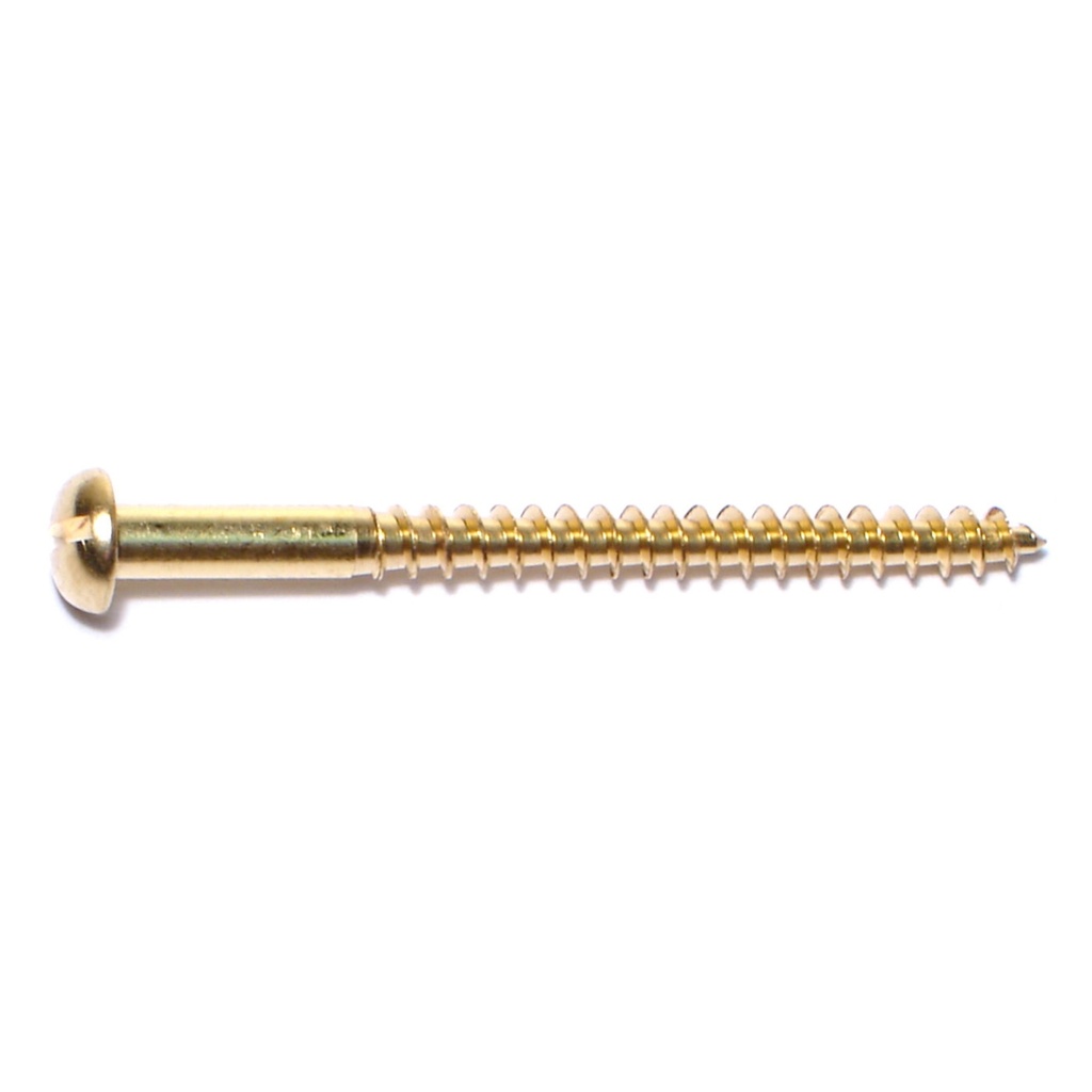 10 x 2-1/2 Sl Rd Wood Sc Br