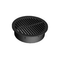40-AST 6" GRATE ROUND BLACK
