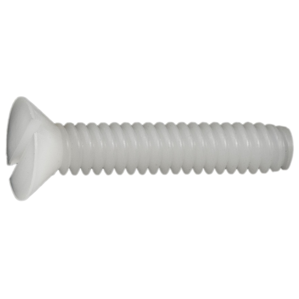 1/4-20 x 1 Slot Fl Scr-Nyln