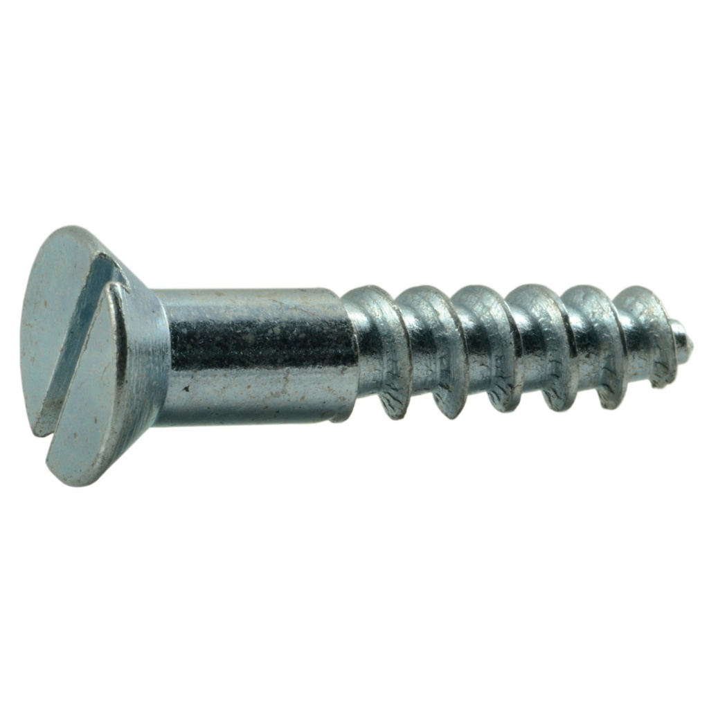 14 x 1-1/4 Sl Fl Wood Sc Zn
