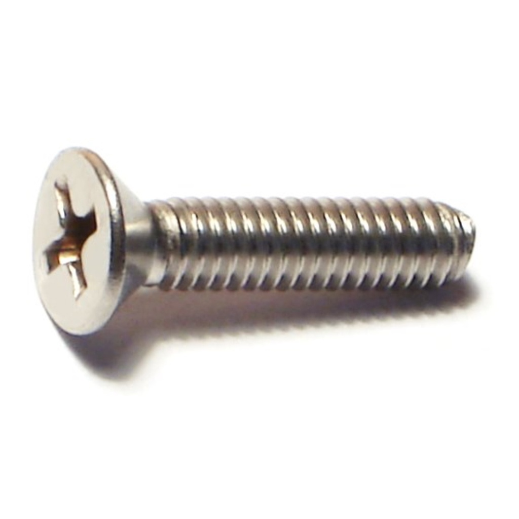 8-32 x 3/4 Ph Fl Mach Sc SS