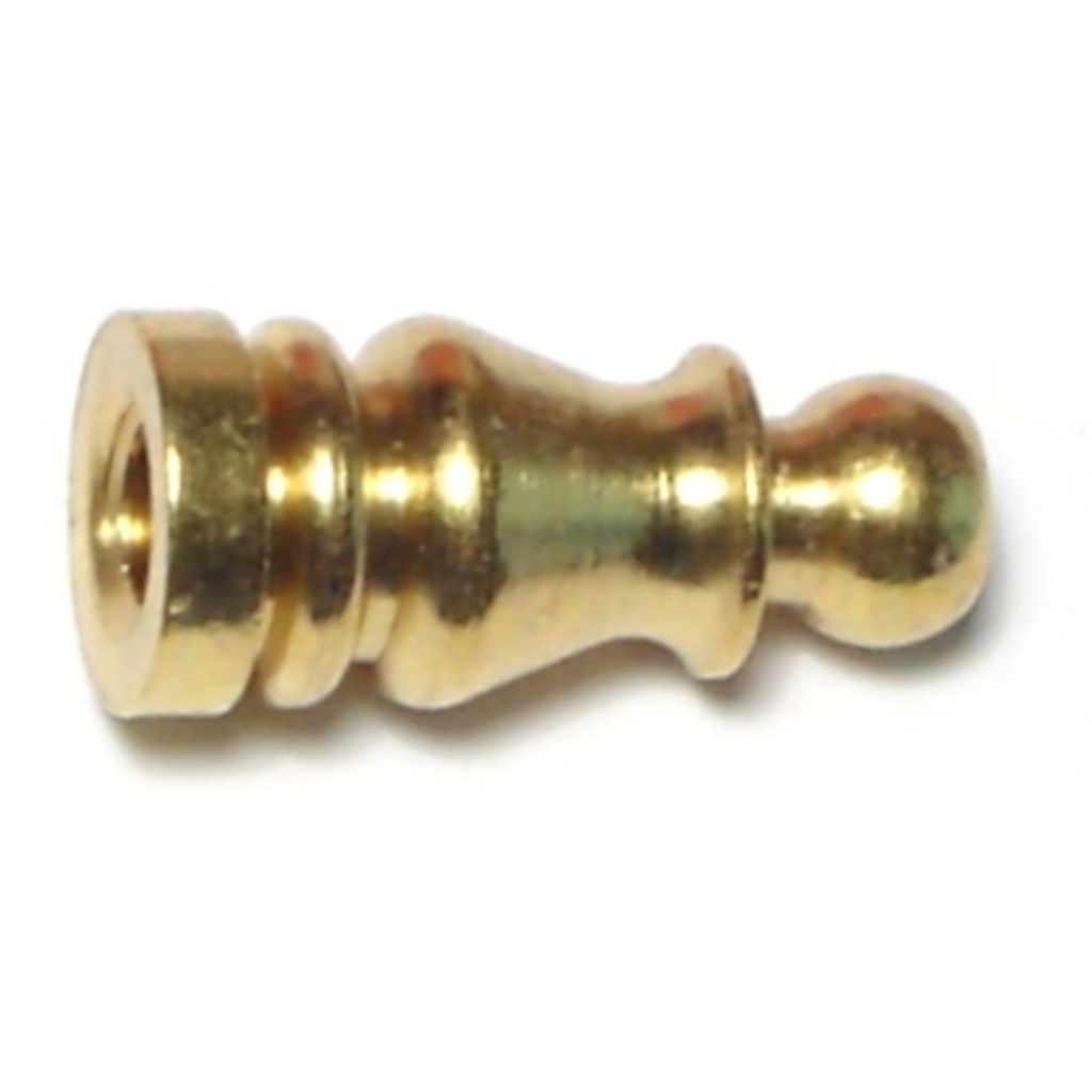 1/4-27 x 1 Brass Finial