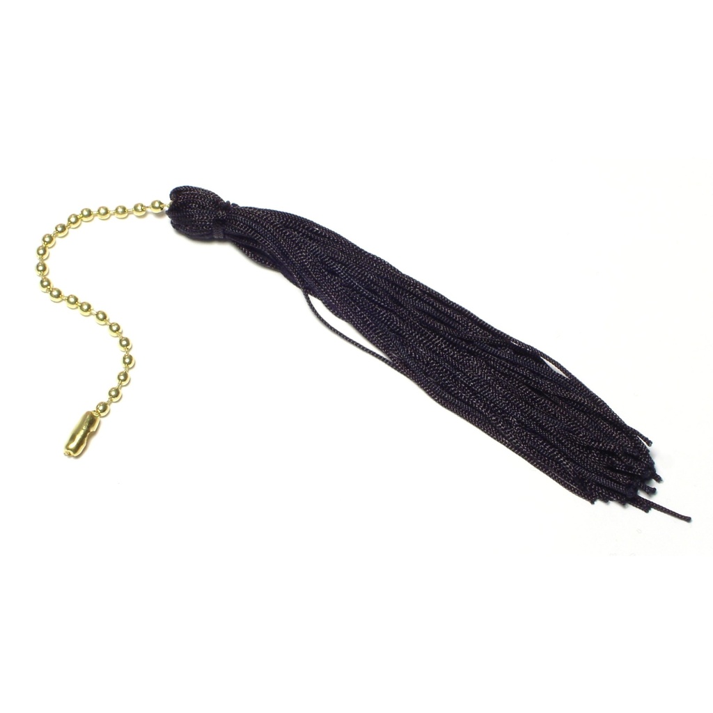5" Black Ball Chn Tassel
