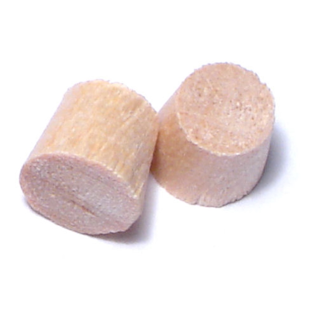 1/4" Flat Plug Wood