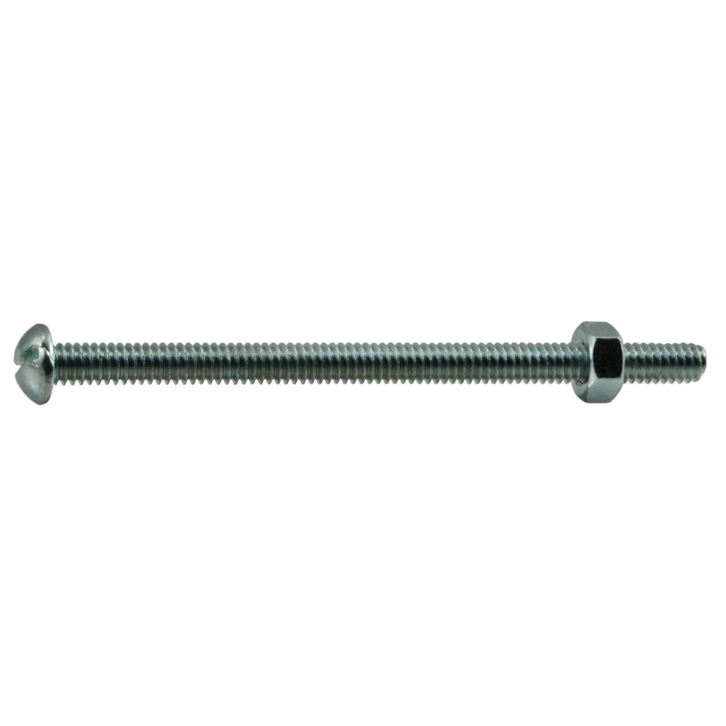 1/4-20 x 4 Sl Rd Mach Sc Zn