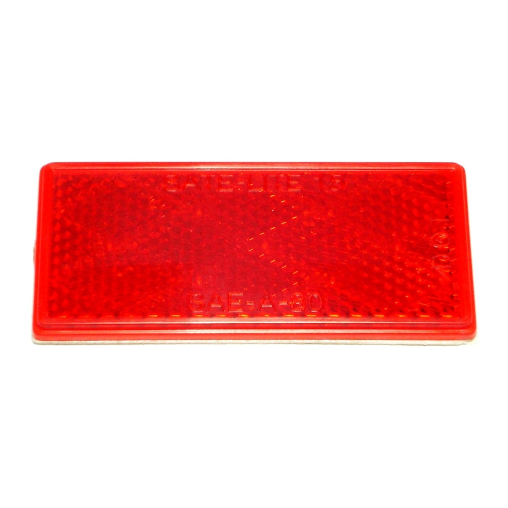 [MF85653] 3-1/4 x 1-1/2 Red Reflector