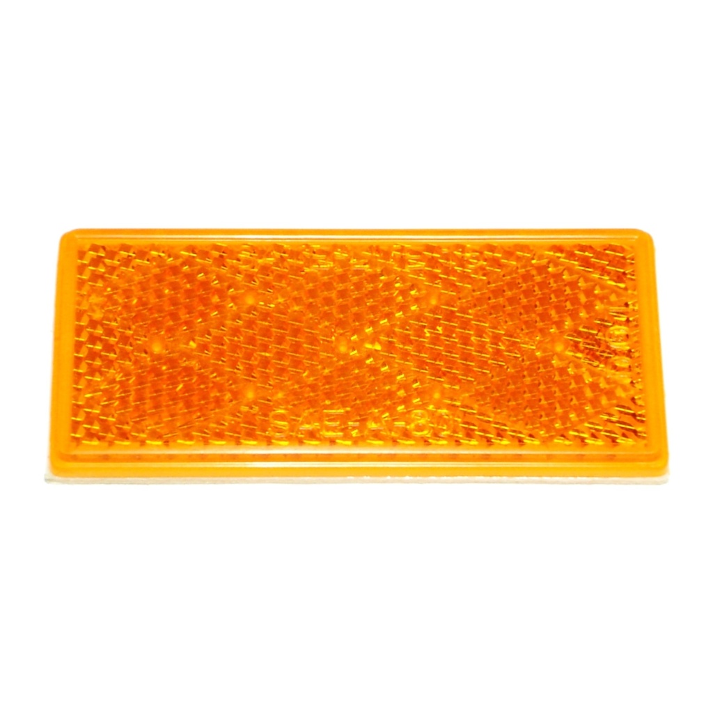 3-1/4 x 1-1/2 Amber Reflector