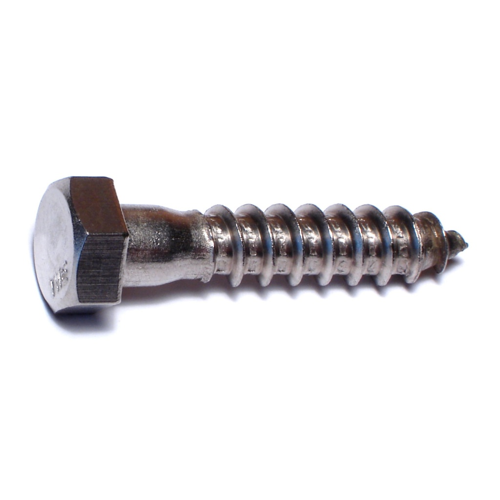 3/8 x 1-3/4 Hex Lag Screw SS