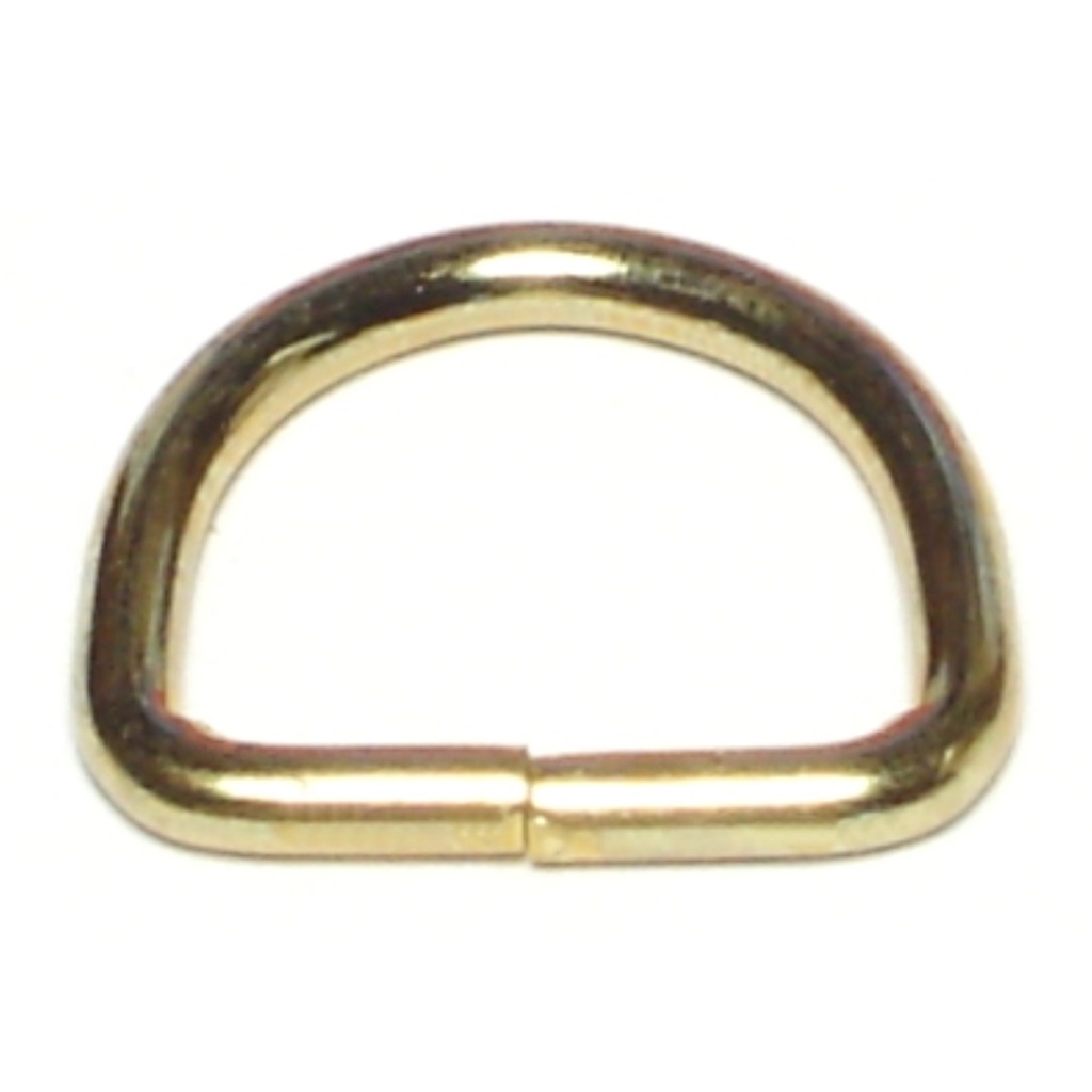 3/4 x 5/8 D Ring-Brass Plt