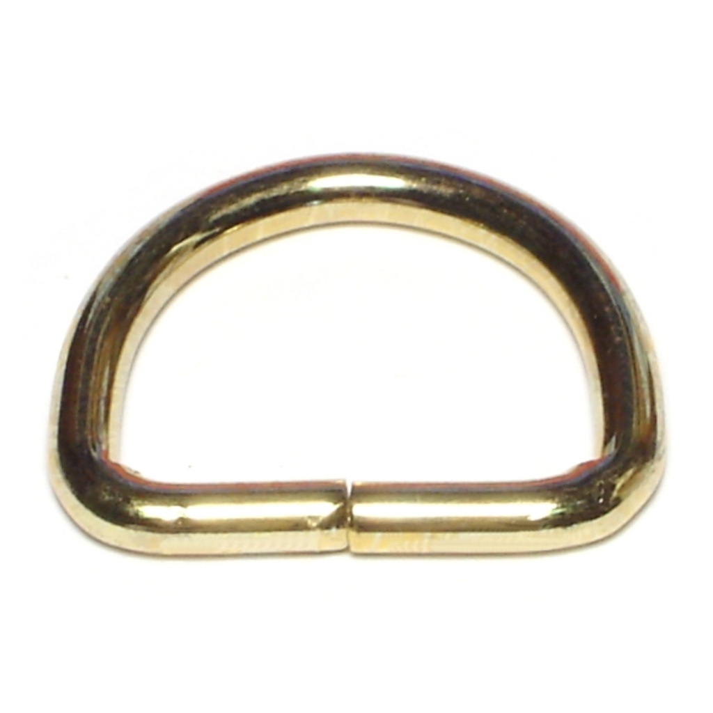 1 x 7/8 D Ring-Brass Plt
