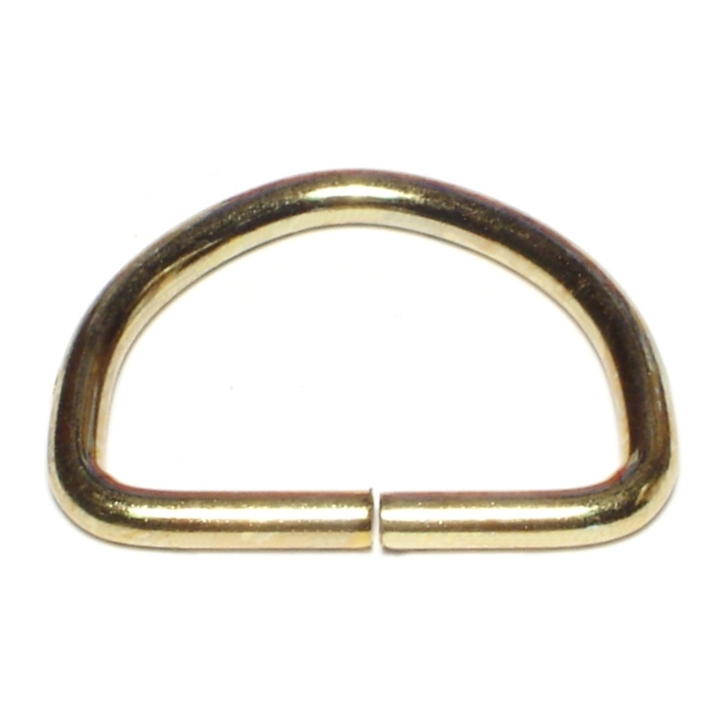 1-5/8 x 1-1/8 D Ring-Brass Plt