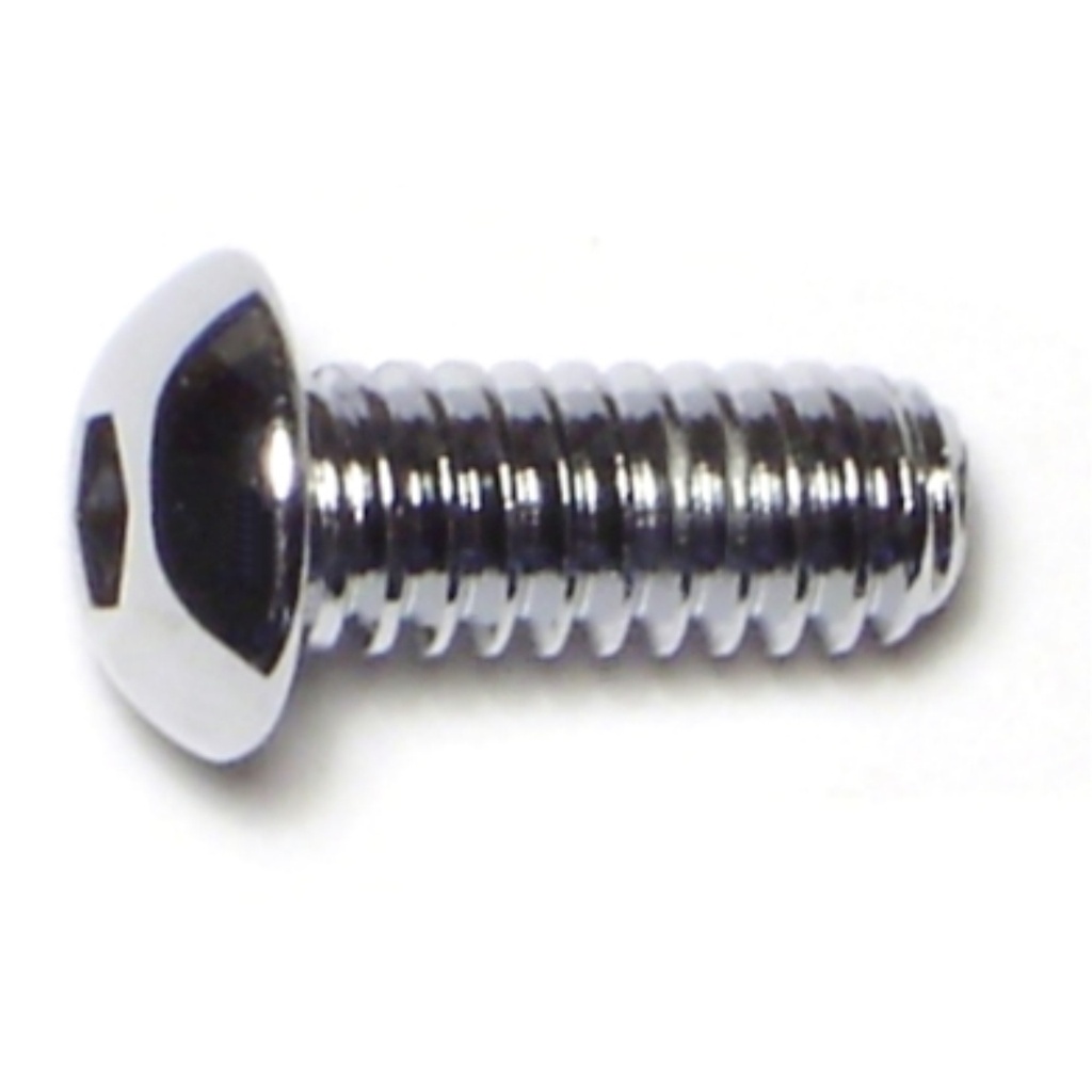 1/4-20 x 5/8 Button Sckt Chrm