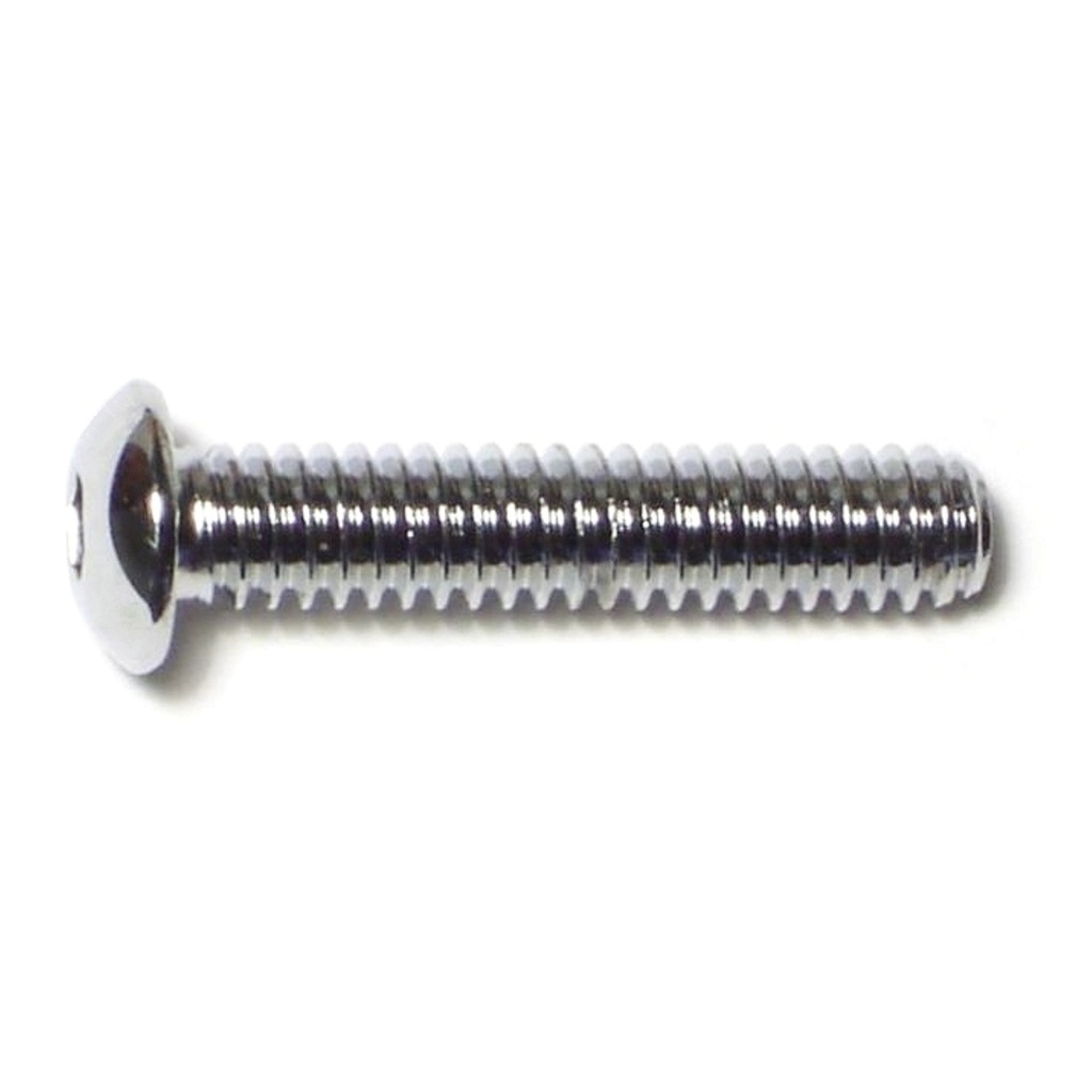 1/4-20 x 1-1/4 Button Sckt Chrm