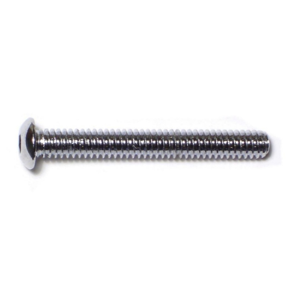 1/4-20 x 2 Button Sckt Chrm