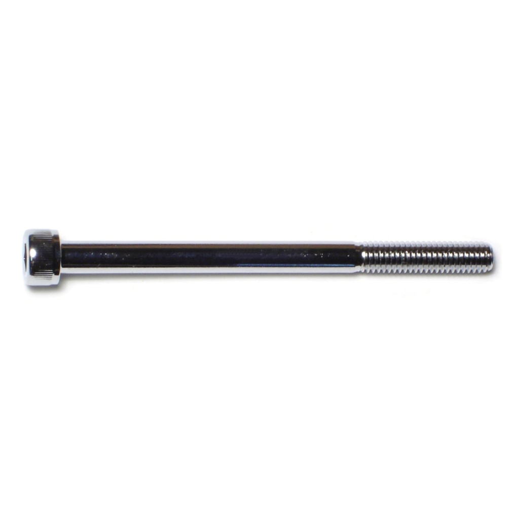 6mm-1.0 x 80mm Knurl Sockt Chrm
