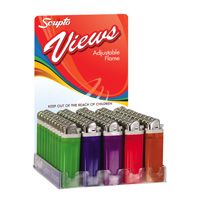 Compact and Sleek Pocket Lighter With Clear Acrylic Casing for Easy Viewing.