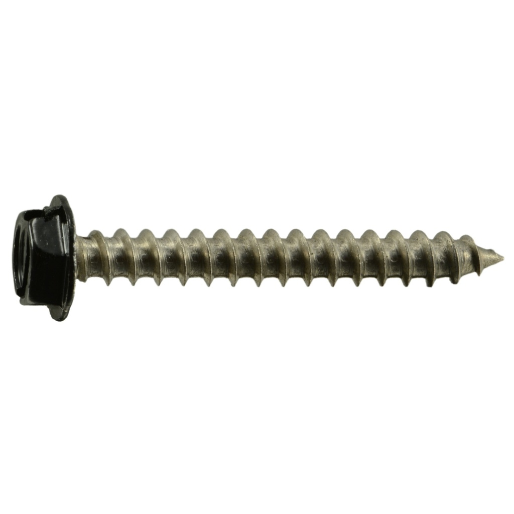 10 x 1-1/2 Hex SMS SS Black