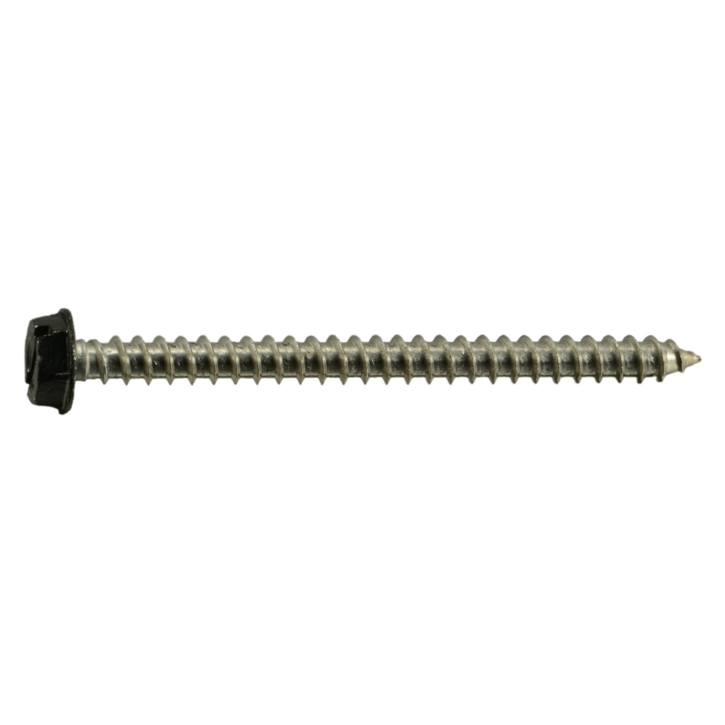 10 x 2-1/2 Hex SMS SS Black