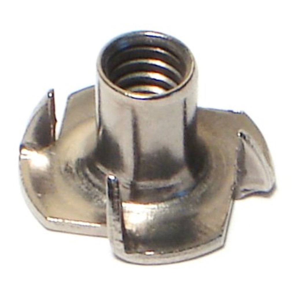 1/4 x 7/16-M Prong Tee Nut SS