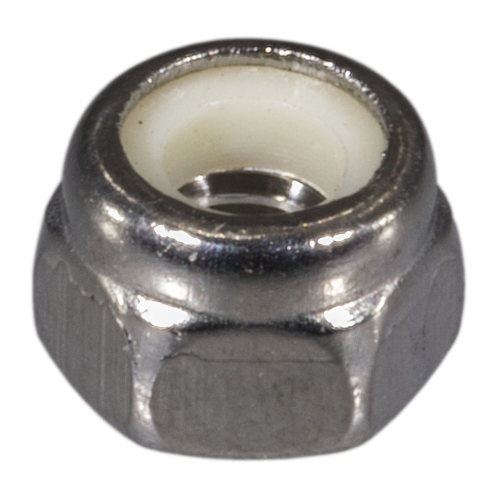4mm-0.7 Nyln Lock Nut SS