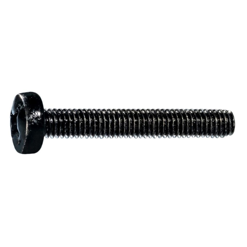 6mm-1.0 x 40mmPh Pan MS Blk Zn