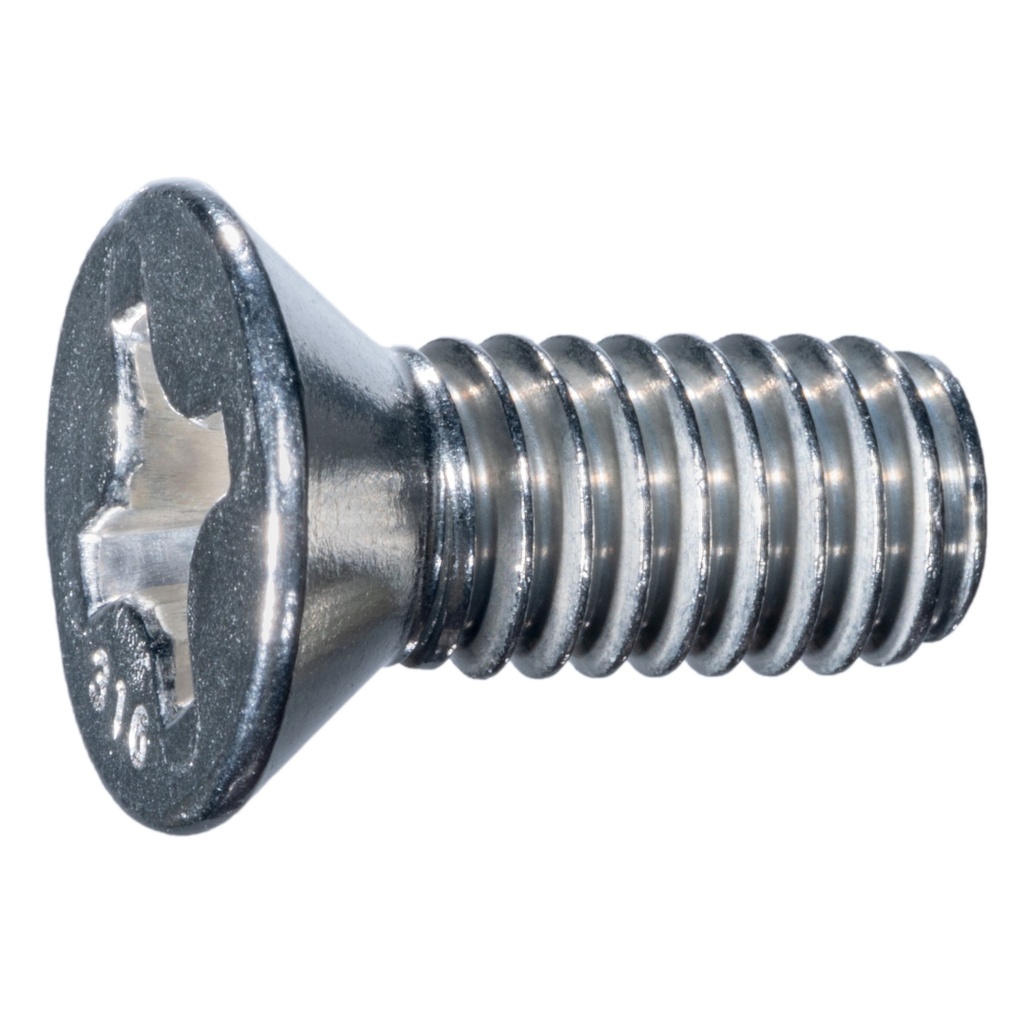 5/16-18 x 3/4 Ph Fl MS 316 SS