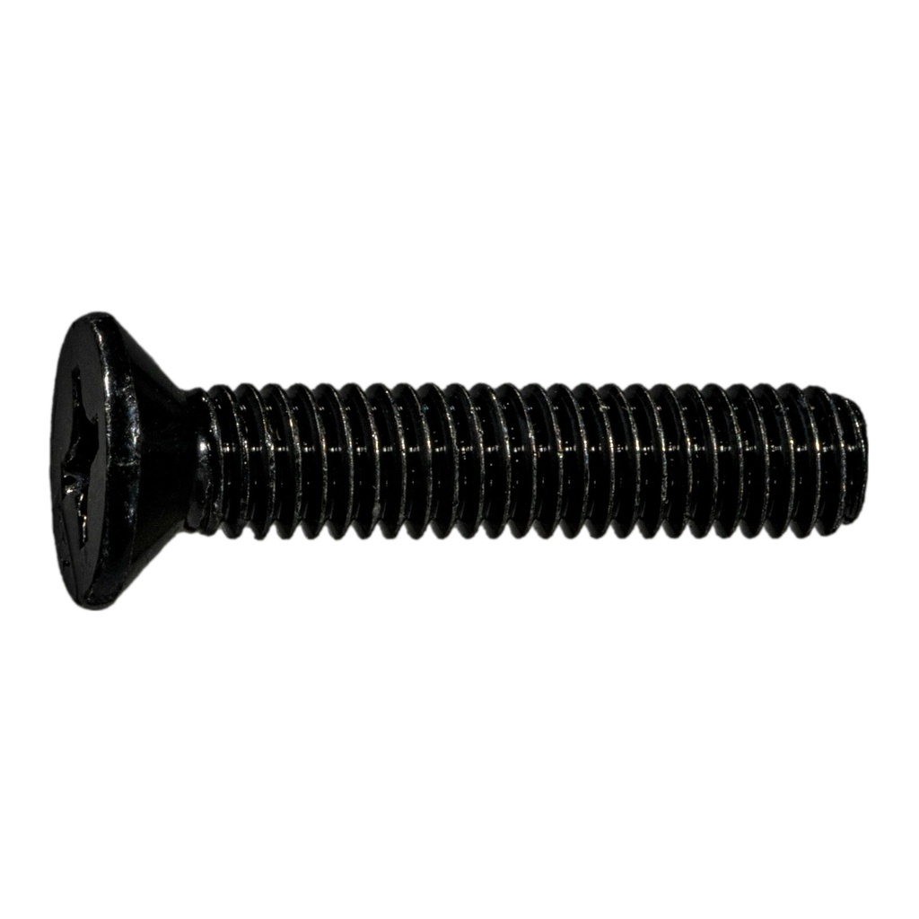 6mm-1.0 x 30mm Ph Flt MS Blk Zn