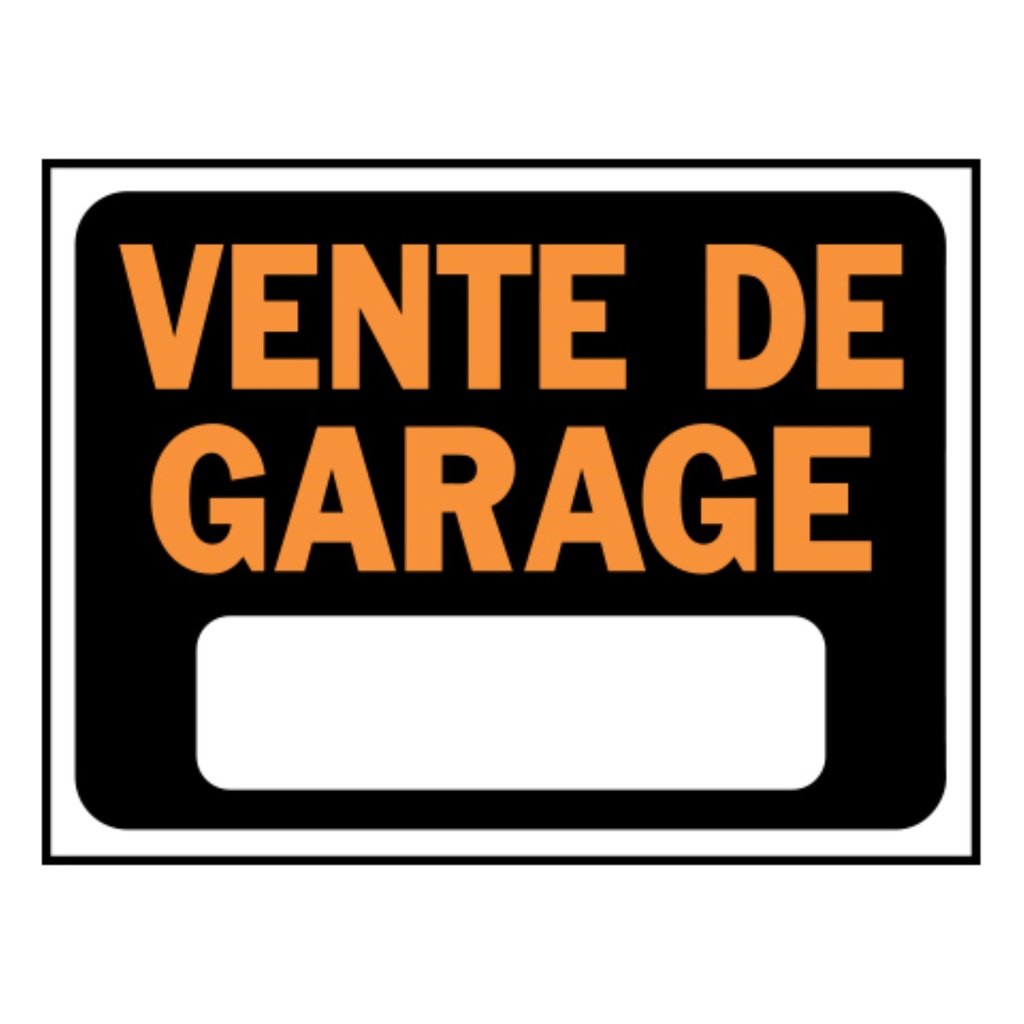 VENTE DE GARAGE