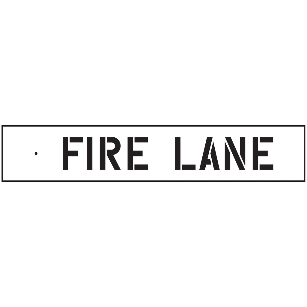 [MFA00051] FIRE LANE STENCIL-3IN LTRS