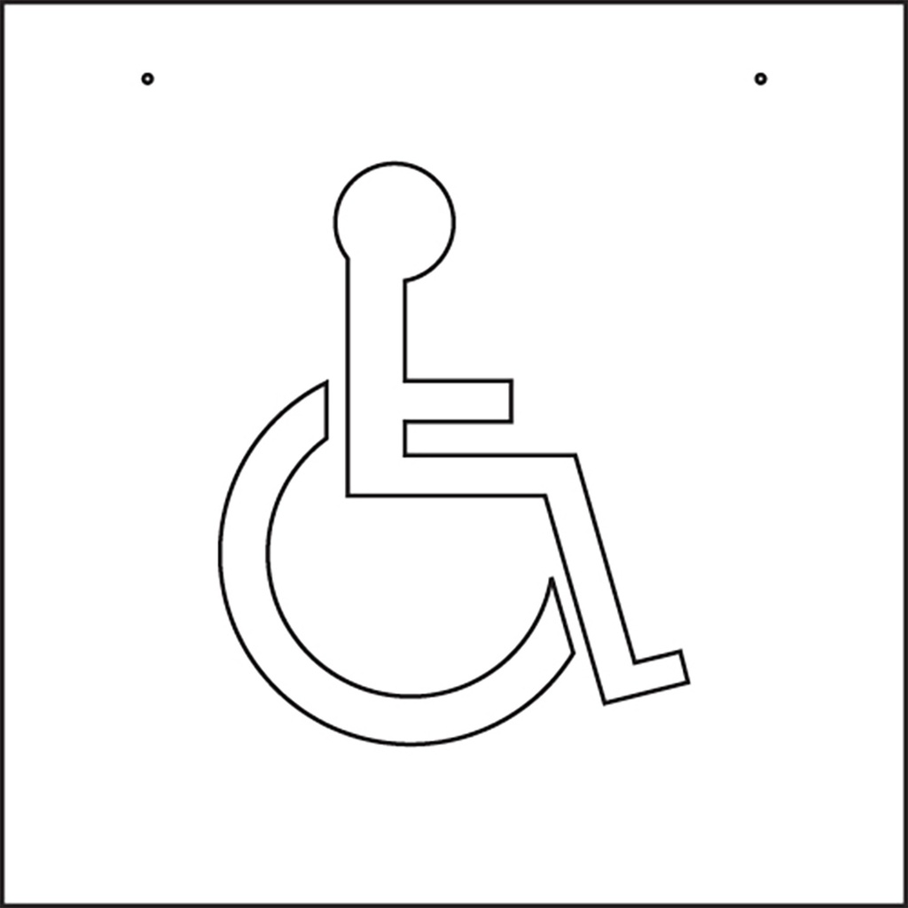 48INX48IN HANDICAP PKG STENCIL